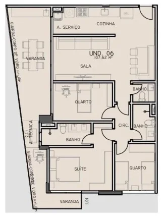 Imagem Apto. no OKA MAMORÉ - 123m²
