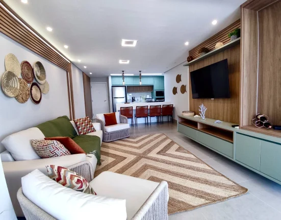 Imagem Imperdível: Apartamento de Luxo à Venda em Riviera de São Lourenço Módulo 08! 4 Quartos, 2 Suítes, 2 Salas, 2 Vagas, 120m²!