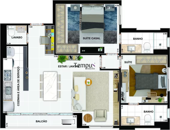 Imagem Soft Jardim América - Apartamento na planta 3 suítes, Setor Jardim America