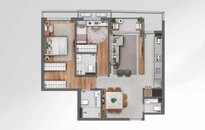 Imagem Trend Downtown Home - Fase 1 - Apartamento à venda no bairro Azenha - Porto Alegre/RS