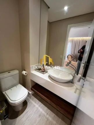 Imagem Apto venda 3 dorm, vista piscina, andar alto, 123m Cond Domo Life SBC SP