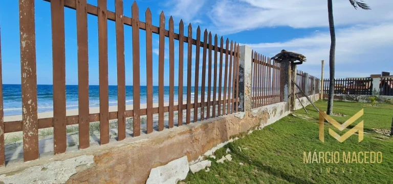 Imagem Casa pé na areia com 6 suítes à venda, 394 m² por R$ 3.000.000 - Morro Branco - Beberibe/CE