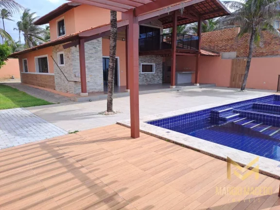 Imagem Casa pé na areia com 4 suítes à venda, 225 m² por R$ 2.700.000 - Taíba - São Gonçalo do Amarante/CE