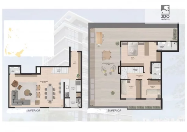 Imagem Cobertura Duplex a Venda no bairro Ecoville - Curitiba, PR