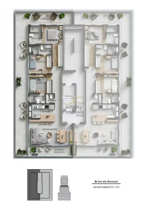Imagem Apartamento à venda no bairro Savassi - Belo Horizonte/MG