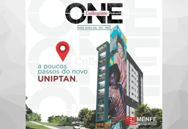 Imagem Studio à venda, no Collegiate One São João Del Rei, em São João Del Rei, Centro, com 1 quarto, 15m2