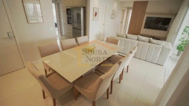 Imagem Apartamento com 135m², em andar alto, com vista livre e ótima iluminação natural. Possui 3 dormi...