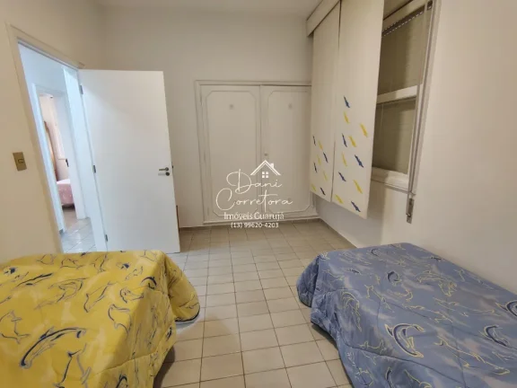 Imagem Imperdível! Apartamento de 3 quartos com suíte e 2 salas em Pitangueiras, Guarujá-SP. 100m² de conforto e elegância.