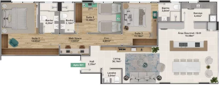 Imagem Venetian - Residencial - Apartamento à venda no bairro Centro - Balneário Camboriú/SC