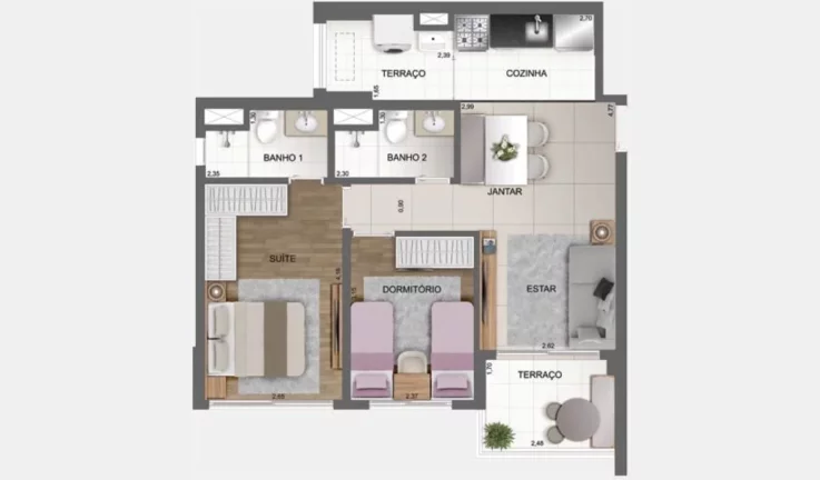 Imagem APARTAMENTO RESIDENCIAL em São Paulo - SP, Chácara Santo Antônio (Zona Sul)