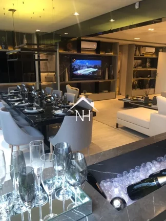 Imagem apartamento de 156m c/ 3 suítes (1 master), terraço gourmet,2 vagas, depósito, Fitness, piscinas, Solarium, Brinquedoteca, Salão de Festas, Playground