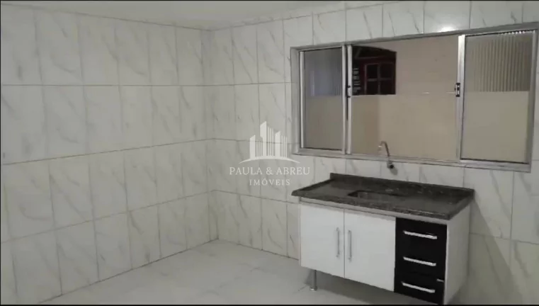 Imagem Aluga Salão Comercial em Avenida, 80m², Quarto, Lavanderia, Cozinha, 1 Banheiro, Porta Automática, no Jardim Zaíra, Mauá-SP