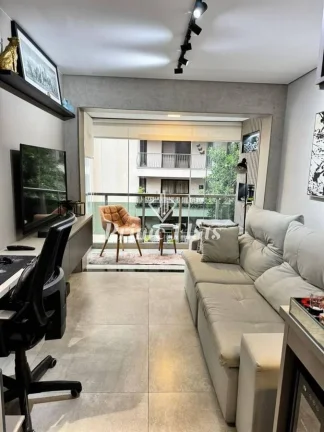 Imagem Flat disponível para venda no Saint Charles Residence Service na Vila Nova Conceição, com 42m², 1 dormitório e 1 vaga
