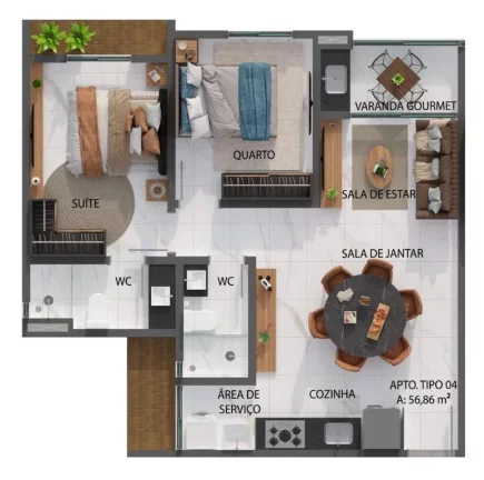 Imagem Apartamento à venda, 69 m² por R$ 522.125,00 - Jardim São Paulo - João Pessoa/PB