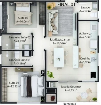 Imagem Apartamento Na planta - São Francisco - Camboriú