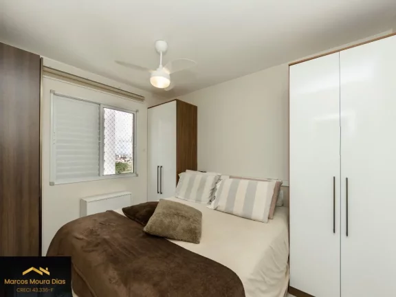 Imagem Apartamento à venda, 48 m2, 2 dormitórios, 1 vaga, varanda, Vila Anastácio, Edifício com Lazer