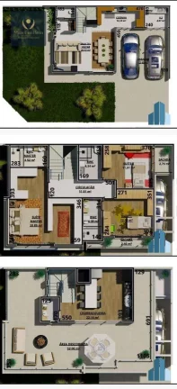 Imagem Sobrado de esquina com 175 m², 3 suítes, 4 vagas à venda por R$ 1.550.000 - Boa Vista - Curitiba/PR