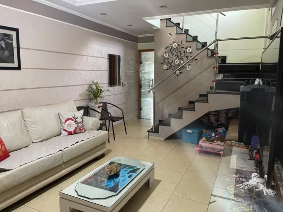 Casa Sobrado 3 Dormitórios Quintal Churrasqueira Próximo Bosque Maia À Venda, 205 m² por R$ 830.000 - Jardim Santa Cecília - Guarulhos/SP - SO5261