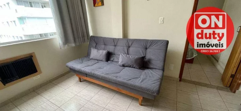 Imagem Apartamento com 1 quarto à venda, 42 m² por R$ 380.000 - Gonzaga - Santos/SP