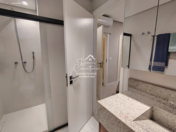 Imagem Imperdível apartamento à venda em Guarujá-SP, Pitangueiras: 3 quartos, 1 suíte, 2 salas, 3 banheiros, 1 vaga, 130m².