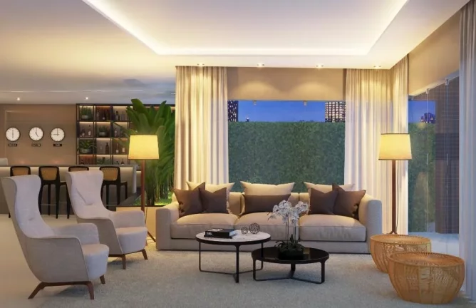 Imagem Apartamento com 1 dormitório à venda, 53 m² por R$ 1.049.968,50 - Manaíra - João Pessoa/PB