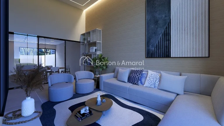 Imagem Casa térrea nova à venda com 3 quartos sendo 3 suítes, todas com armários planejados, ar condici...
