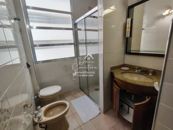 Imagem Apartamento frente mar total Pitangueiras, Guarujá-SP: 3 quartos, 2 suítes, 2 salas, 4 banheiros, 1 vaga de garagem, 170m².