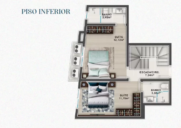 Imagem Sant Laurren - Apartamento à venda no bairro Canto Grande - Bombinhas/SC