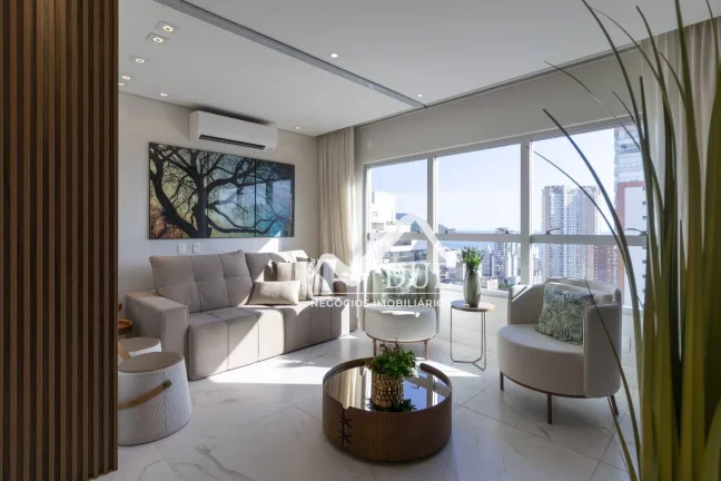 Imagem VISTA MAR, PORTEIRA FECHADA, ANDAR ALTO,Apartamento com 1 dormitório à venda, 74 m² por R$ 910.000 - Embaré - Santos/SP