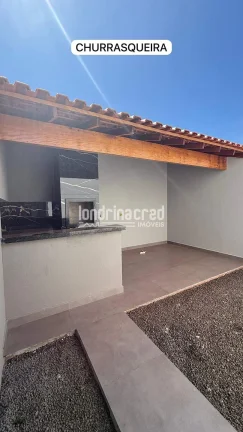 Imagem Casa geminada na Zona Norte de Londrina com 2 dormitórios, sendo 1 suíte, banheiro social, sala e cozinha integradas, 1 vaga de garagem e 125 m² de terreno