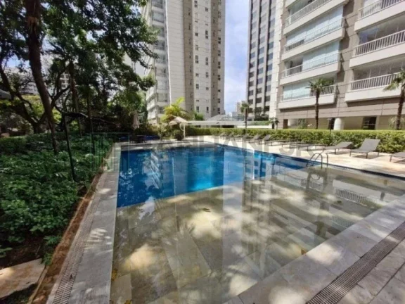 Imagem Aluguel de Apartamento em Moema, São Paulo - 4 quartos, 2 suítes, varanda gourmet, 4 banheiros, 3 vagas de garagem, 181m².