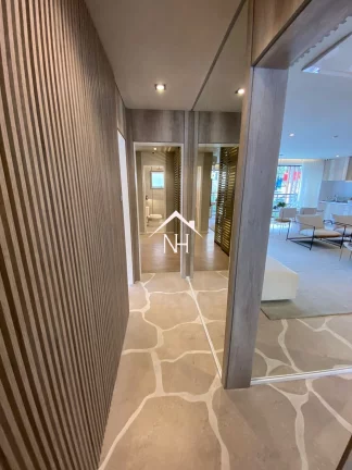 Imagem apartamento 154m com Hall Privativo,3 suítes (1 master), 2 Vagas,Varanda Gourmet,Piscina,Deck,Academia,Salão de Festas,Lounge externo c/ churrasqueira