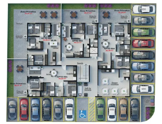 Imagem Apartamento à venda no bairro Bessa - João Pessoa/PB