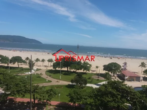 Imagem 2 dormitorios + dependencia de empregada, frente ao mar, pompéia 1 vaga