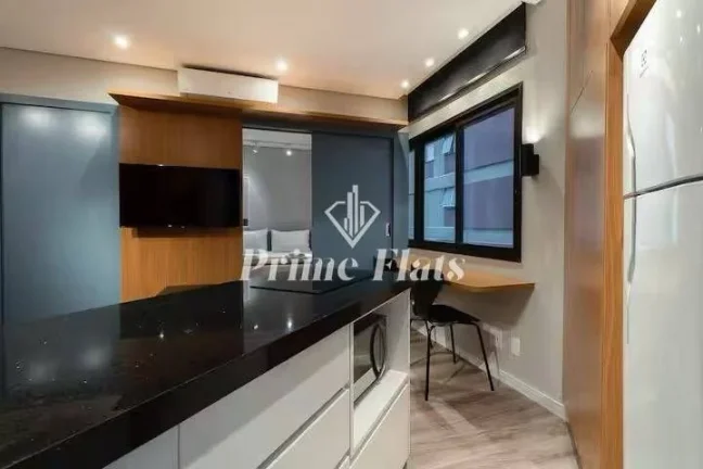 Imagem Flat disponível para venda no Hotel Hampton Park, com 31m², 1 dormitório e 1 vaga