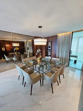 Imagem A 5ª Avenida Imóveis selecionou essa charmosa unidade no D'AZUR Odebrecht | Frente Mar | Torre PLAGE (melhor) | 4 suítes, 242,00 m² | Varanda Gourmet