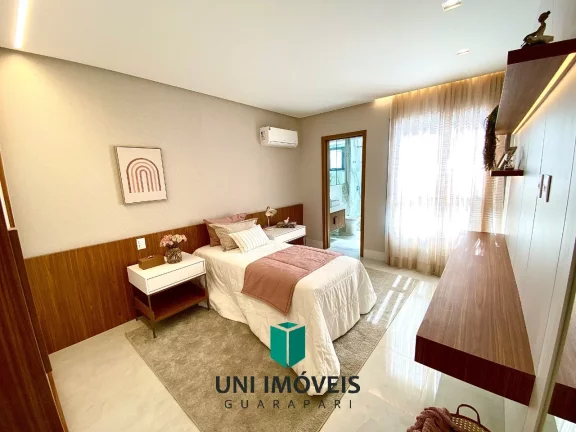 Imagem Apartamento decorado beira mar alto padrão 4 suítes com 3 vagas de garagem a venda na Praia do Morro - Guarapari/ES
