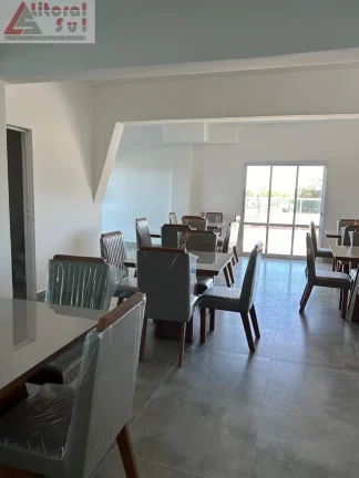 Imagem Imóvel de alto padrão para locação em Praia Grande-SP, Caiçara: 3 quartos, 1 suíte, 1 sala, 2 vagas, 104m².