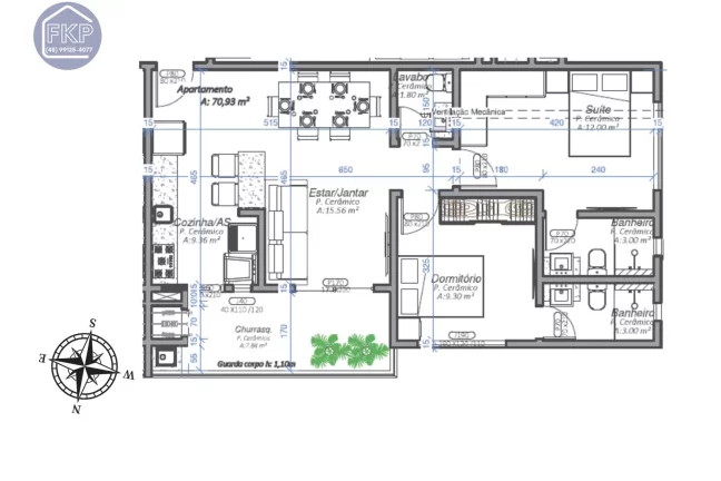 Imagem Apartamento 2 suítes!