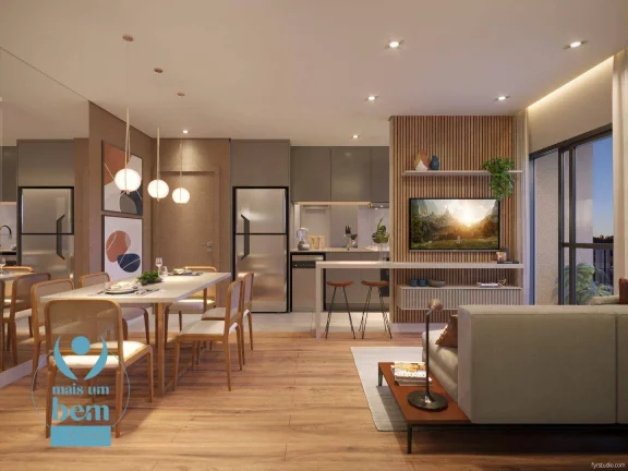 Imagem Apartamento com 2 quartos à venda, 53 m² por R$ 462.955 - Hauer - Curitiba/PR