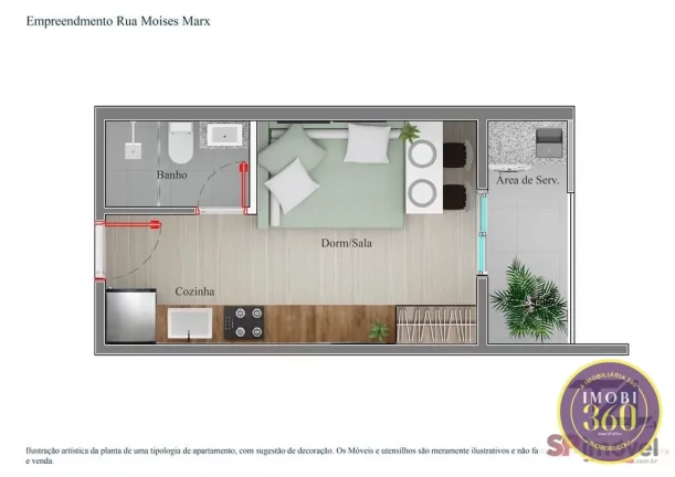Imagem APTO STUDIO AO LADO DO METRÕ PENHA - ENTREGA EM MARÇO 2025
