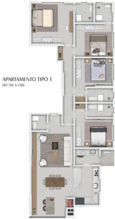 Imagem Apartamento 4 Dormitórios para venda em Balneário Camboriú - SC