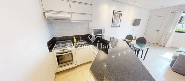 Imagem Flat disponível para locação no Le Bougainville, com 42m², 1 dormitório e 1 vaga de garagem