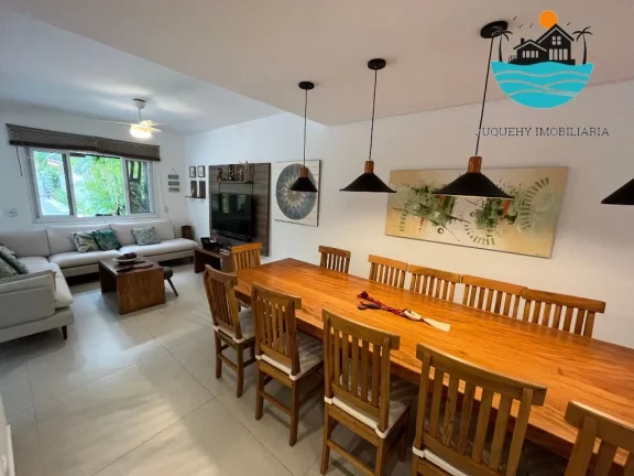 Imagem Casa em Juquehy para alugar - condomínio fechado com 5 suítes, 3 vagas, 100m da praia - Acomodação máx. 12 pessoas | Juquehy Imobiliária.