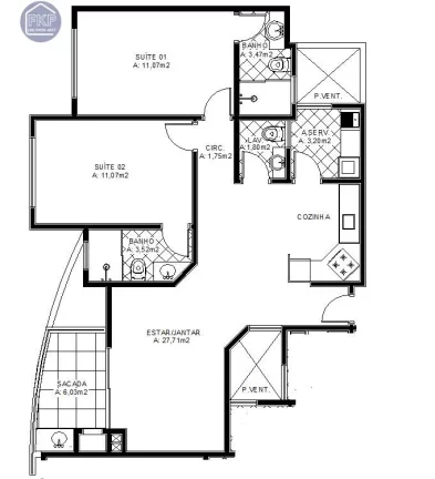 Imagem Apartamento 2 suites!
