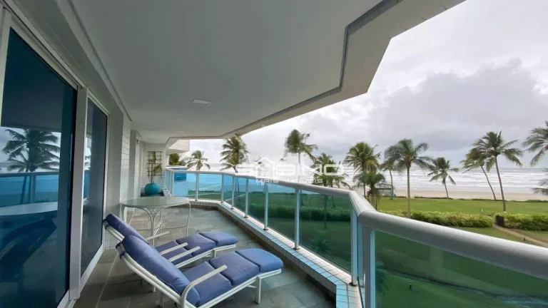 Imagem Apartamento Beira Mar à Venda na Riviera, com 4 suítes sendo uma de funcionária 186m² de área útil