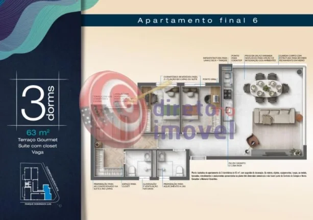 Imagem APARTAMENTO BLUE PARK JARDIM SÃO PAULO 2 e 3 QUARTOS SÃO PAULO