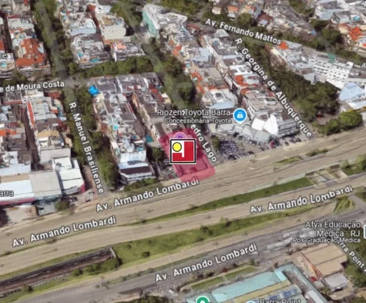 Imagem Vendo terreno na Av das Américas ... Armando Lombardi, 605m² reais, frontal rua, local nobre e de grande movimento. Junto metrô e BRT. Perto de tudo