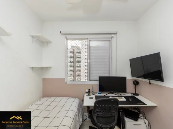 Imagem Apartamento à venda, 48 m2, 2 dormitórios, 1 vaga, varanda, Vila Anastácio, Edifício com Lazer