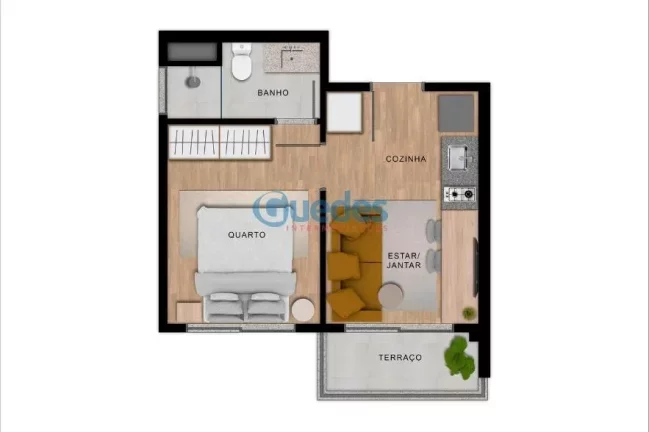 Imagem Venda Apartamento 2 Dormitórios Butantã SP - 37m² por R$339 mil
